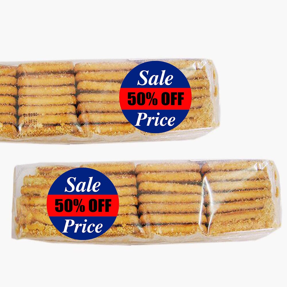 500 Pcs/Roll Round Red 50 Discount Price Labels Sticker Self Adhesive For Retail Store Clearance