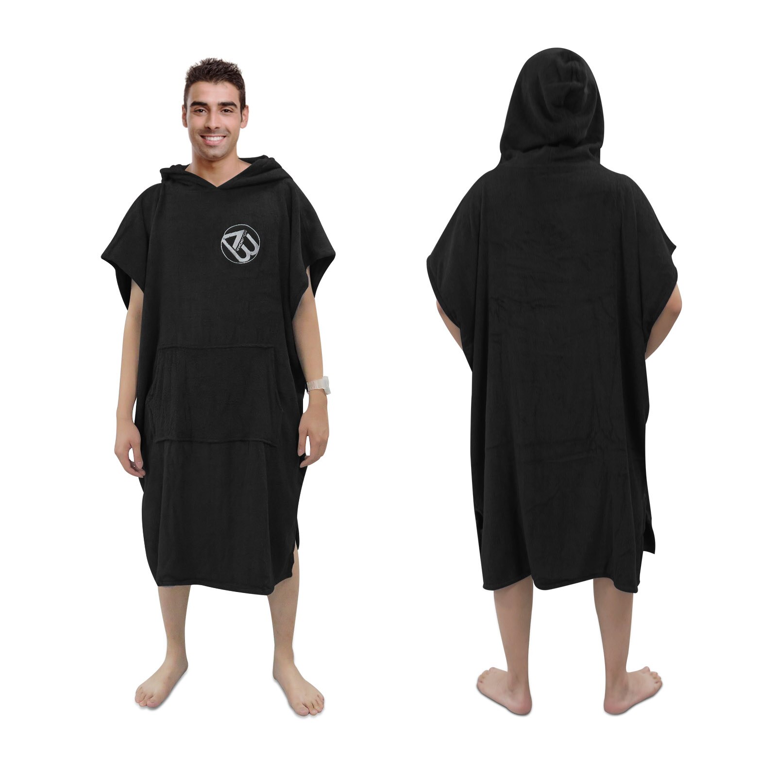 Cor Surf Microfiber Quick-Dry Veranderende Handdoek Poncho Beach Robe met Kap (L, Sarape