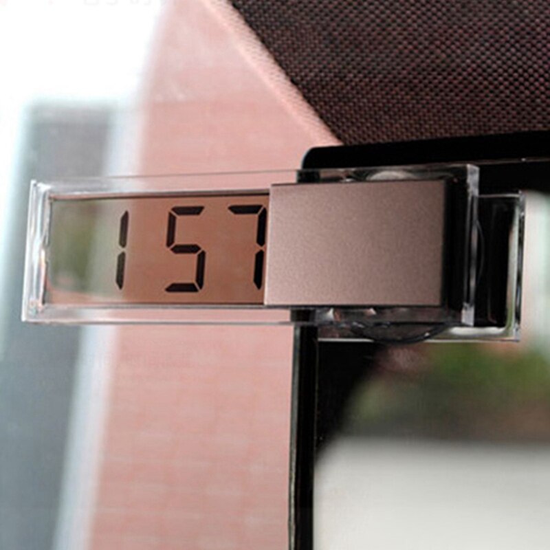 Lcd auto digitale klok auto raamthermometer celsius fahrenheit auto digitale klok auto accessoires