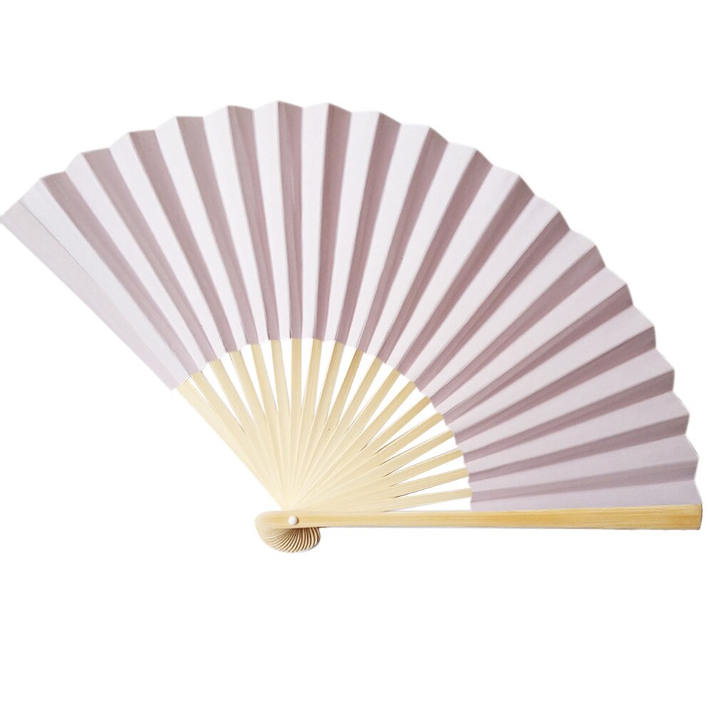 Chinesischen Stil Hand Fan Bambus Papier Falten Fan Party Hochzeit Einfarbig tanzen Fan Frohe Weihnachten Heißer eins #1925