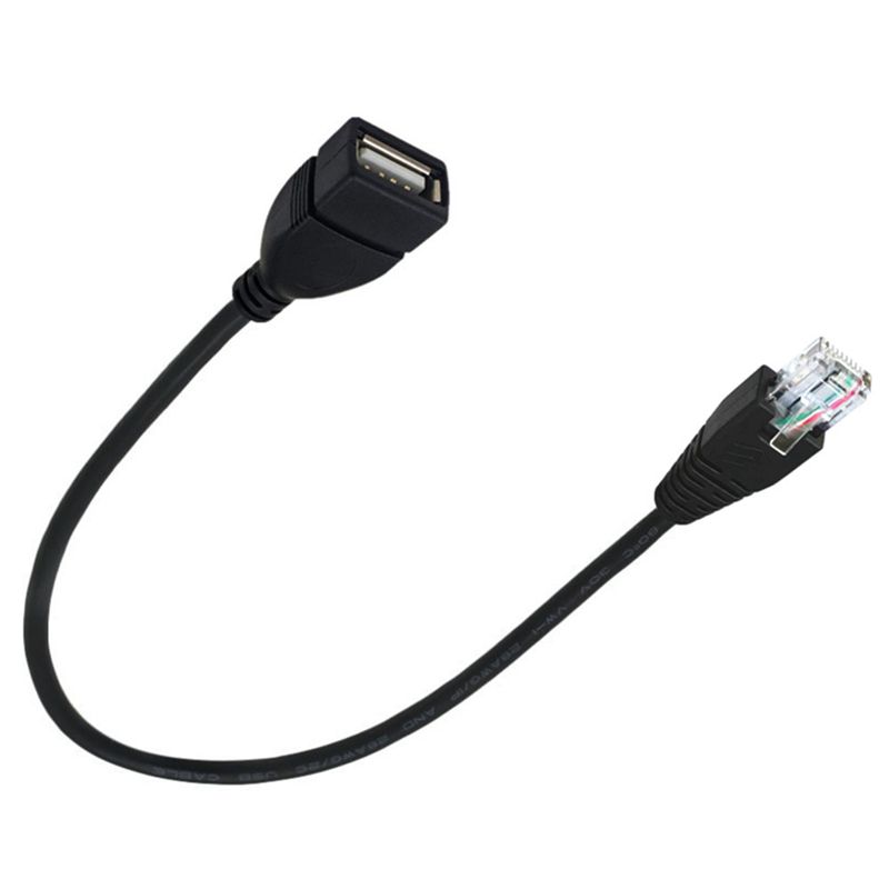 USB A Female to Ethernet Cable RJ45 8P Male Adapter RJ45 to USB AF Adapter Cable 0.3 Meters
