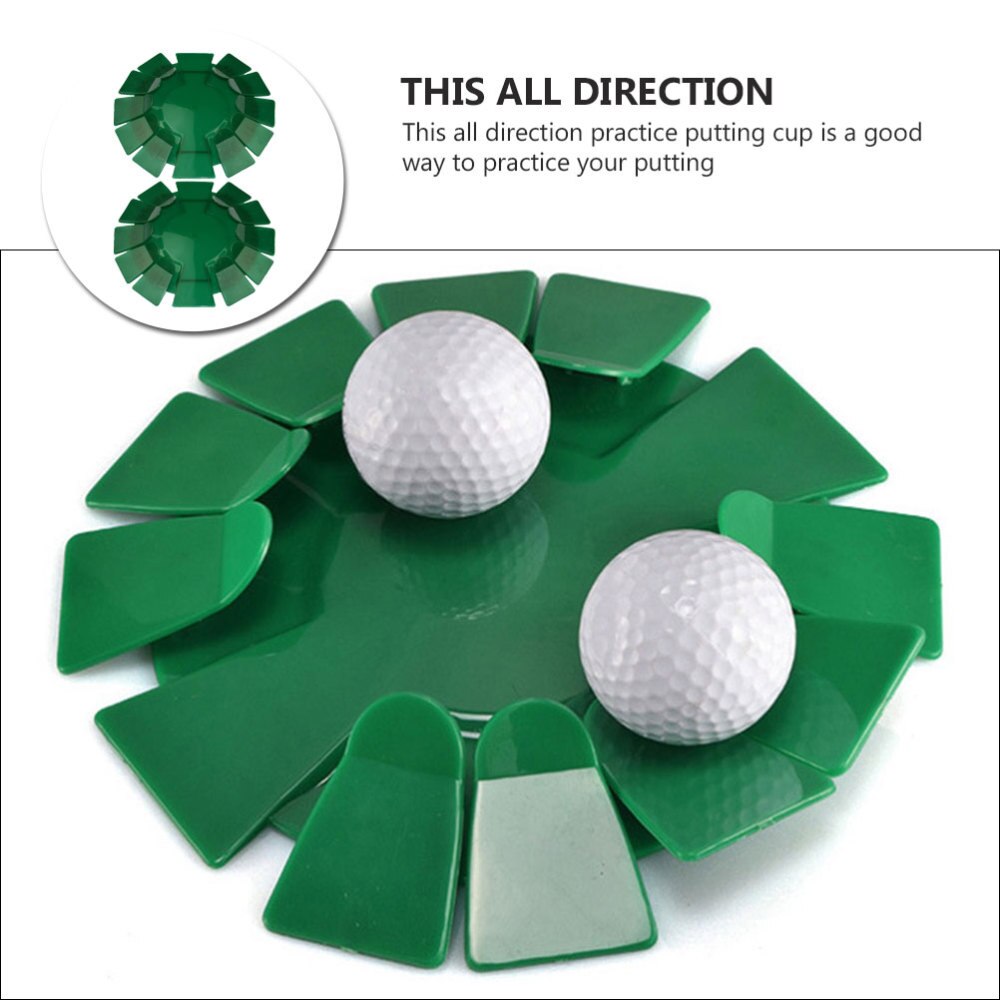 2 Pcs Golfs Training Putting Cup Golfs All-Direction Practice Training Equipment