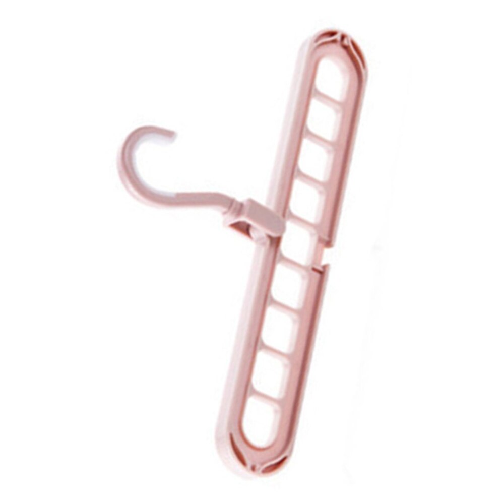 porte-manteau rotatif multifonctionnel 9 trous cintre économiser de l'espace adapté à l'appartement de la chambre: pink