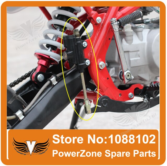 Hydraulic Rear Brake System Assembly KAYO BSE XMOTOR Dirt Bike Pit Bike Master Cylinder Caliper hose 500mm Long