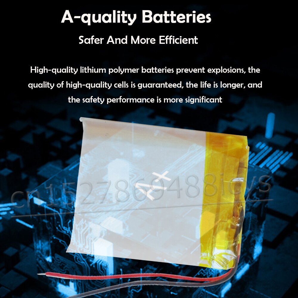 1-2PCS 3,7 V 700mAh 603035 Lithium-Polymer-Batterie Für MP3 MP4 GPS DVR LED Licht spielzeug Bluetooth Kopfhörer Lipo Zellen