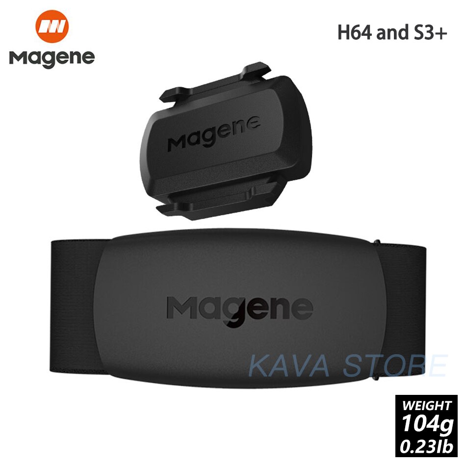 Sensor de cadencia de velocidad Magen S3 + ANT + velocímetro Bluetooth para Strava Garmin iGPSPORT Bryton, Ordenador de bicicleta con Sensor Dual H64: H64 and S3
