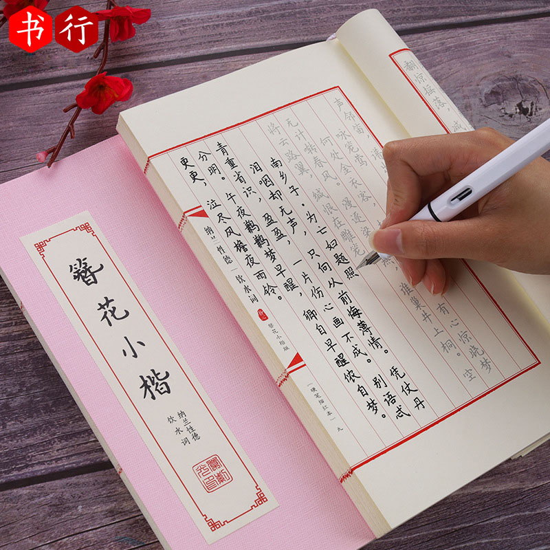 Chinese Calligraphy Reusable Hard Pen Practice Erasable Learn Hanzi Copybook Adults Art Writing Notebook