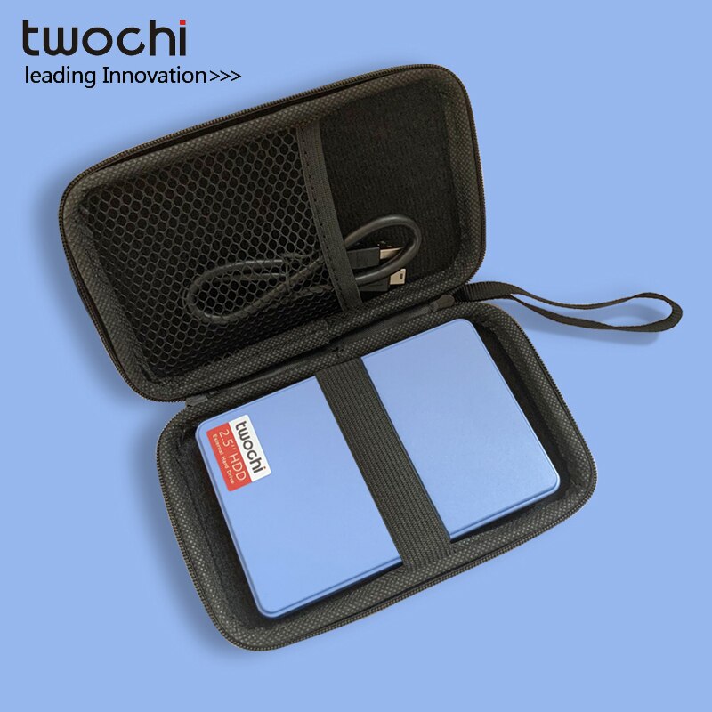 Stijlen Twochi A1 5 Kleur Originele 2.5 ''Externe Harde Schijf 60Gb USB3.0 Portable Hdd Storage Disk Plug en Spelen Op Verkoop: blue-bag