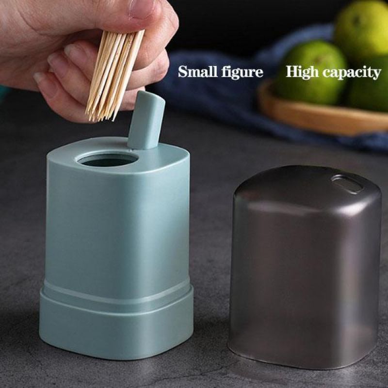 Automatisk pop-up tannpirker boks bærbar pop-up tannpirker holder container for restaurant kjøkken tannpirker dispenser