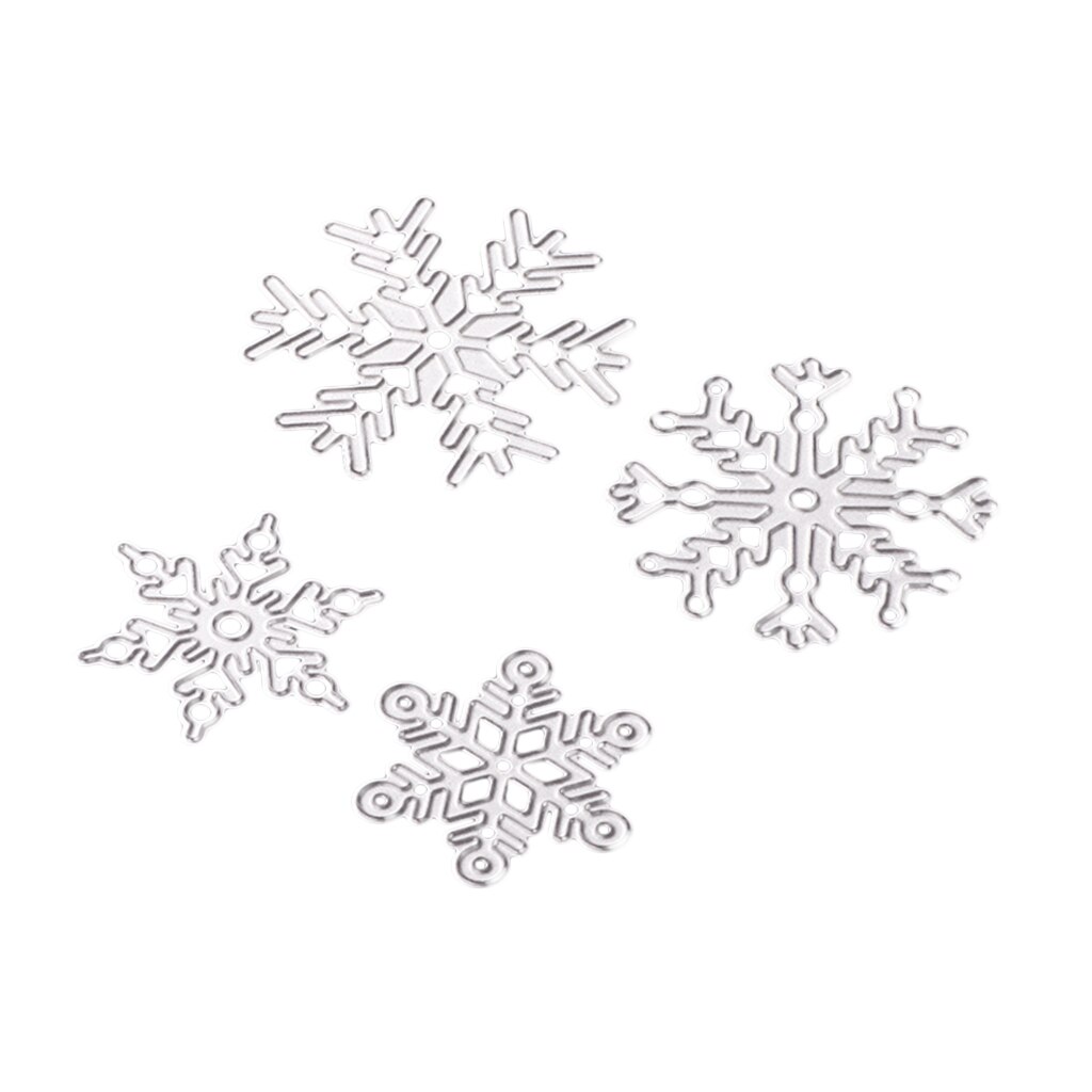 Molds To Cut The Metal In The Shape Of A Snowflake In 4 Pieces
