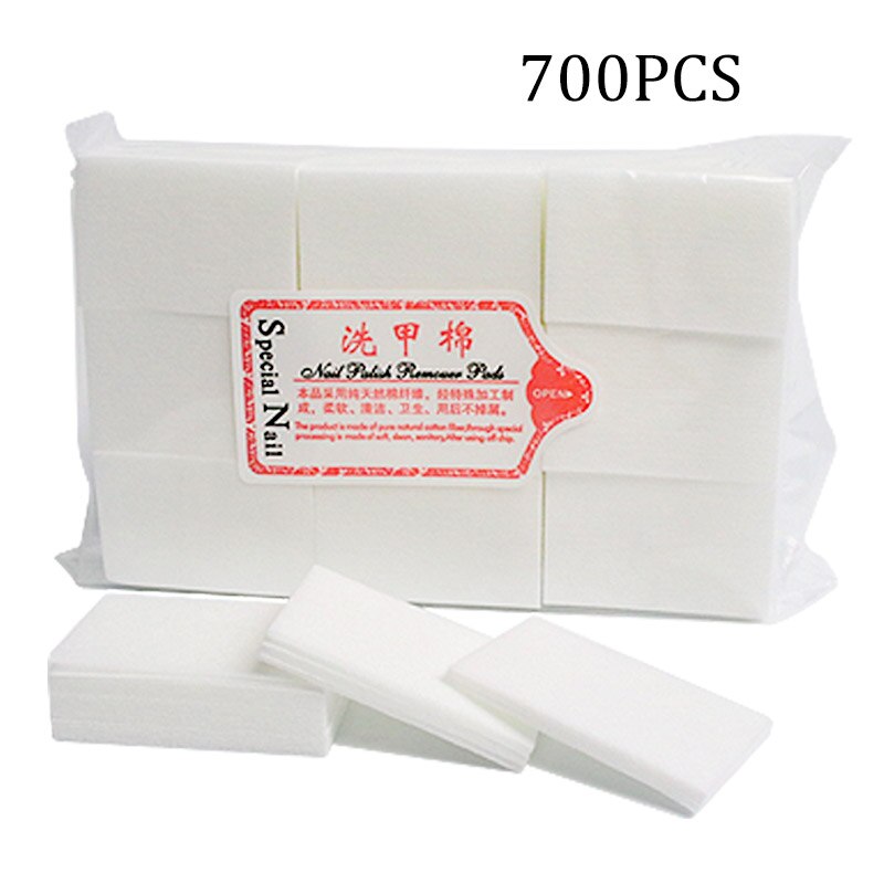 1Pack Lint-Free Wipes Napkins ELSA Manicure Pedicure Gel Tools Nail Wipes Nail Polish Remover Gel Nail Cutton Pads: white