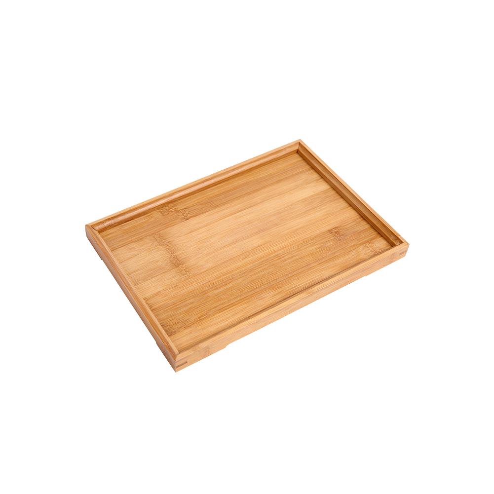 Wooden Tea Set Tray Rectangular Japanese Style Bamboo Tea Tray Solid Wooden Fruit Bread Tray Wooden Tray: Blue