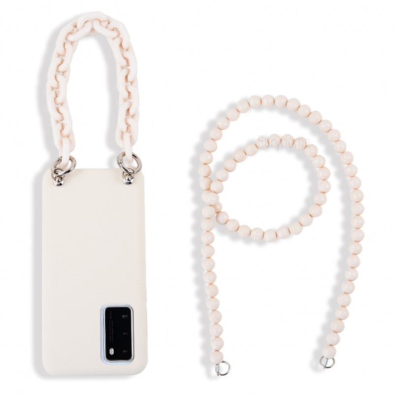 Funda cruzada para Samsung Galaxy S24 S23 Ultra S22 Plus S21 S20 FE Note 20 A55 A54 collar correa cordón cubierta de silicona líquida
