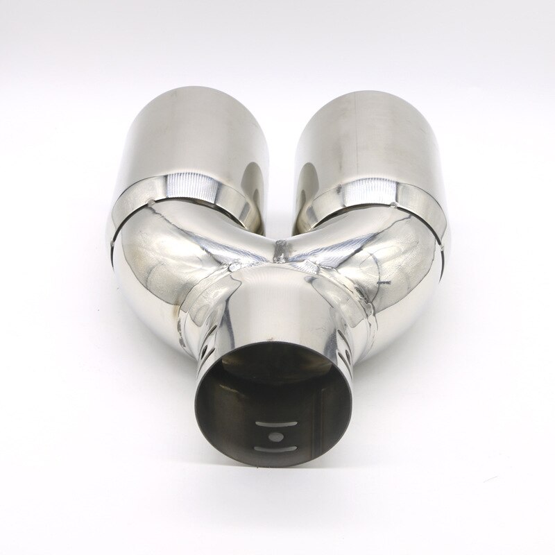 Car modified stainless steel exhaust pipe has been half of the tail throat stainless steel exhaust pipe car modified universal d