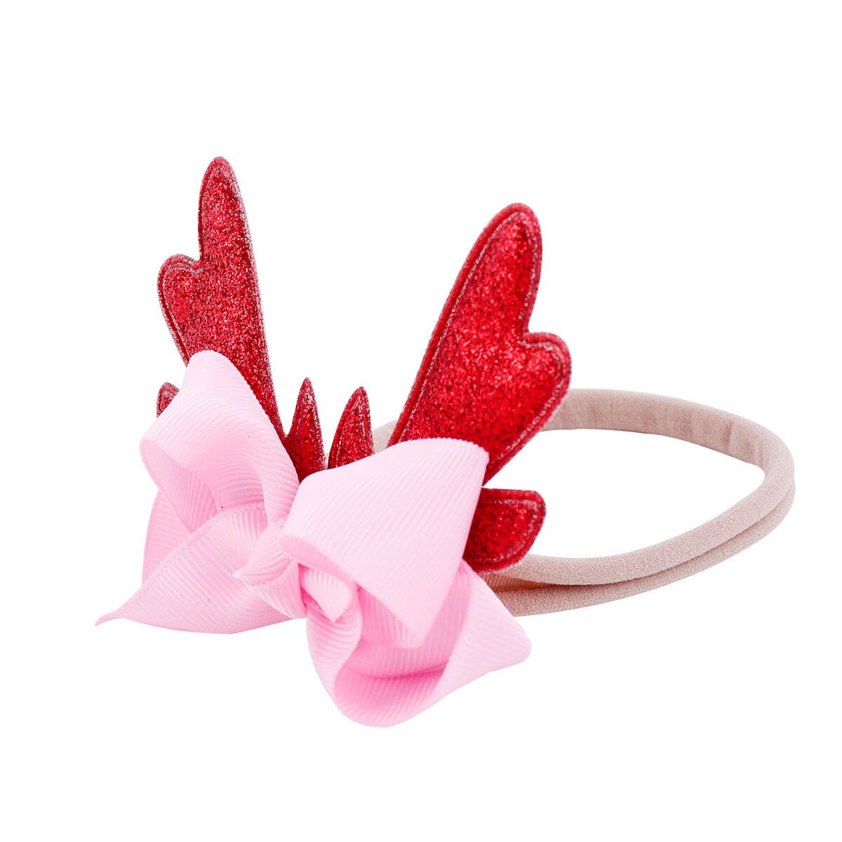 Hoofdband Leuke Kerst Baby Baby Herten Gewei Hoofdband Haarband Dans Ballet 6 Kleuren: Rood