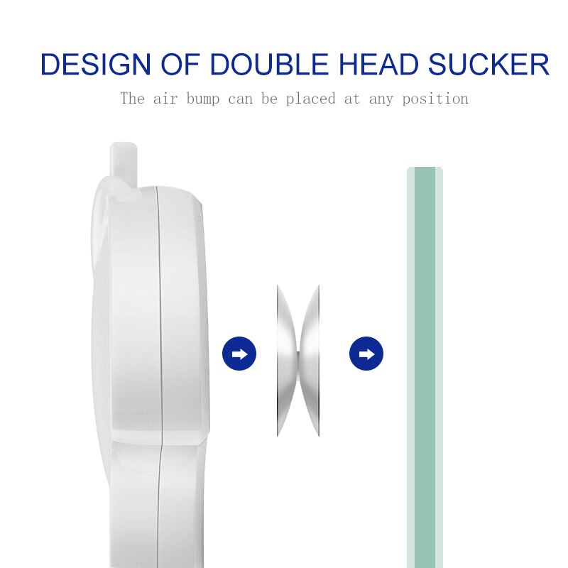 Super stille waterluchtpomp met luchtsteen slang luchtslang zuignap mini hang-on stille luchtpomp aquarium voor vissenkom zwart/wit