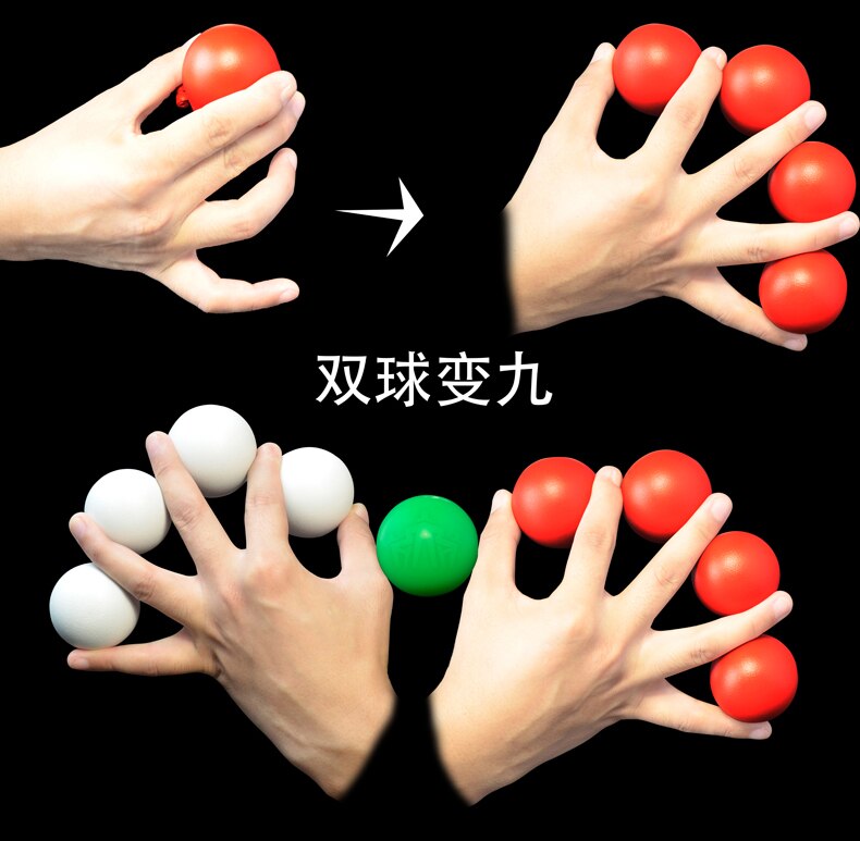 Moltiplicando palle, Metallo, Uno a Quattro Palle Trucchi di Magia per Mago Professionista Fase Illusione Trucco Accessori