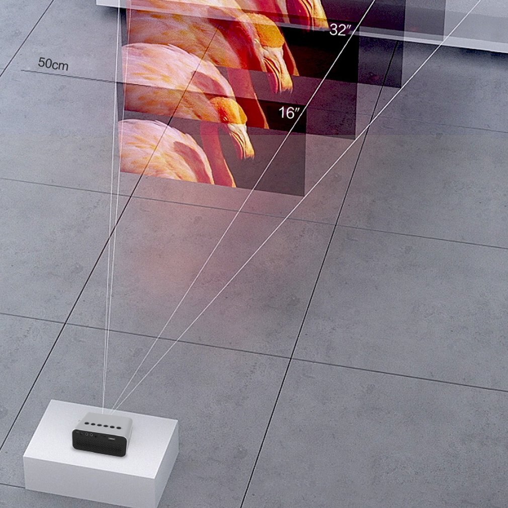 YT500 projecteur et filaire même écran projecteur à LED portable MAISON lecteur multimédia 3D cinéma VIDÉO projecteur intelligent noir