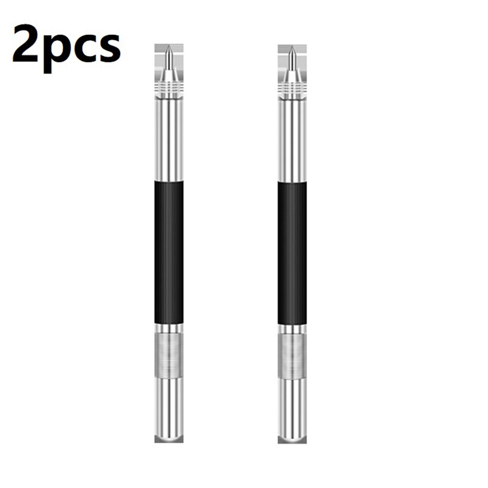 2pc Tip Scriber Pen Diamond Metal Construction Marking Engraving Tool For Glass Concrete Wood Jewelry Carving Scribing Hand Tool