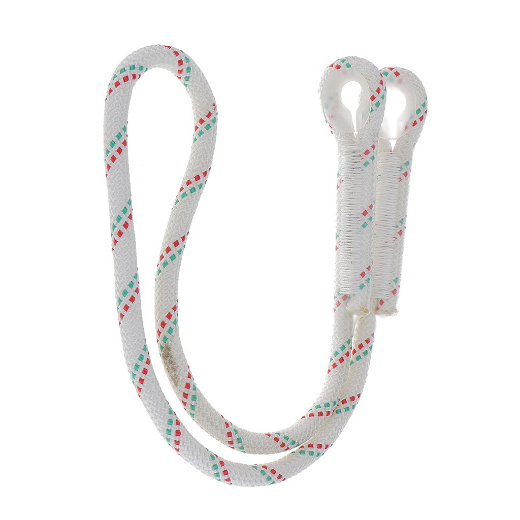 Outdoor Climbing Equipment 1PC 1M/1.5M 22KN Safety Rope Dynamic Rope Lanyard White Rock Climbing Accessory Fall Protection: 2