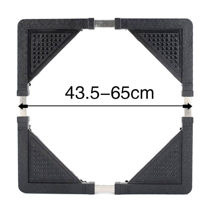 Mobile Stainless Steel Multi-Functional Refrigerator Storage Rack Retractable Washing Machine Kitchen Shelf Adjustable