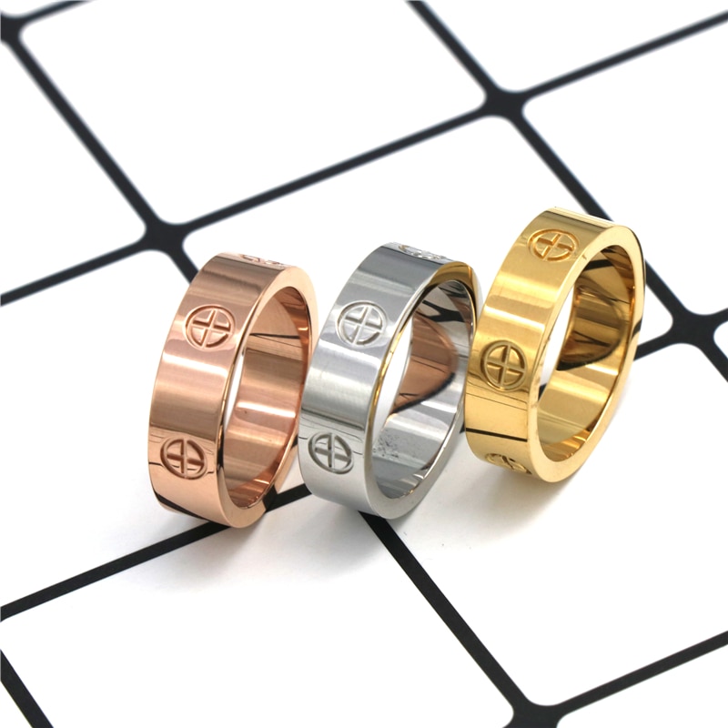 PZ Edelstahl oben frauen männer Schmuck liebe ringe luxus hochzeit Schmuckstück paar liebhaber ringe