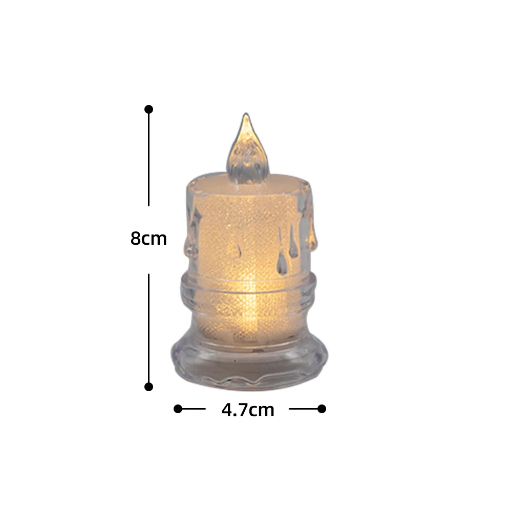 Led Candles Light Flameless Candle Battery Power Plastic Pillar Flickering Candle Light for Home Party Halloween Xmas Decor: RGB