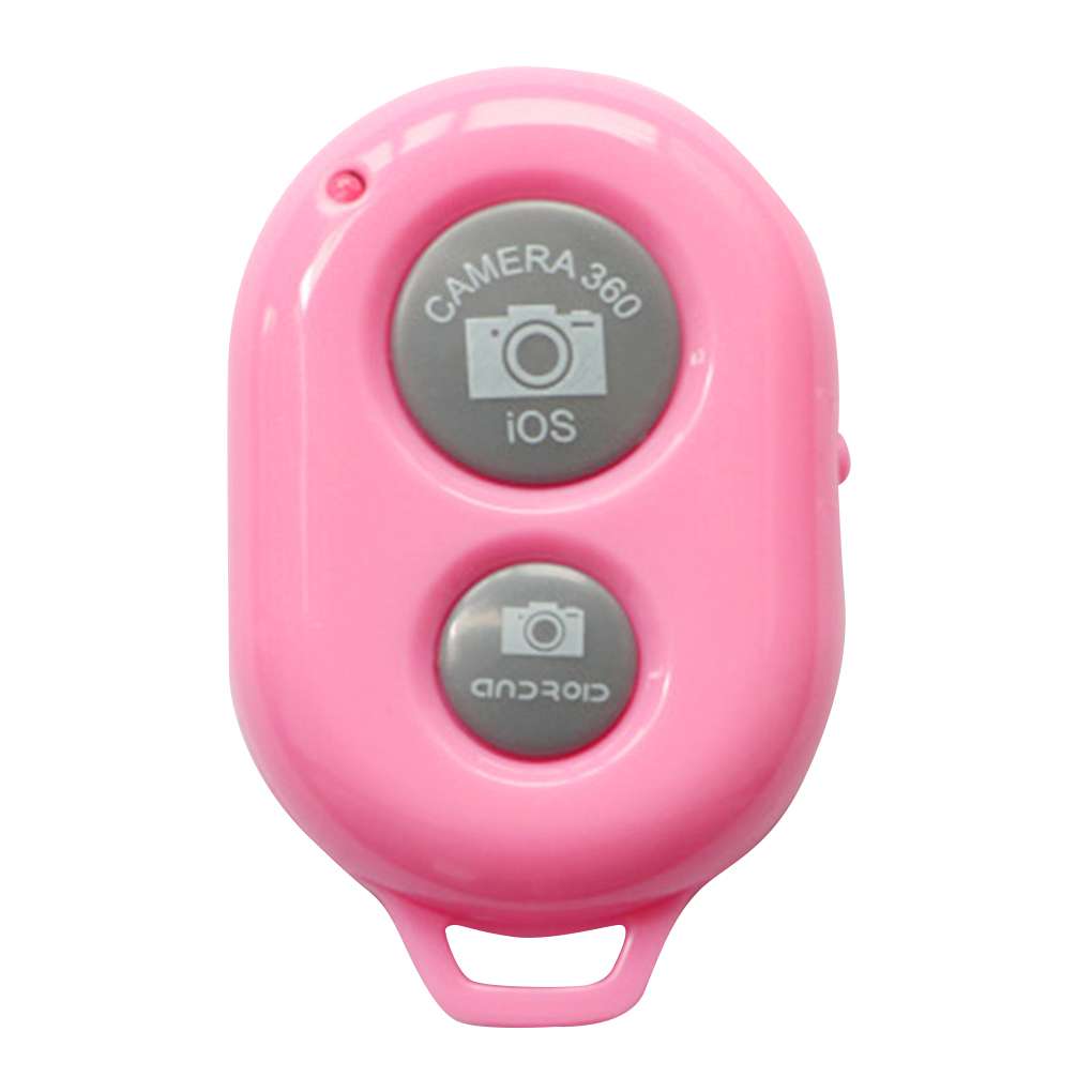 Bluetooth Phone Self Timer Selfie Stick Shutter Button Release Smart Phone Wireless Remote Control: Pink