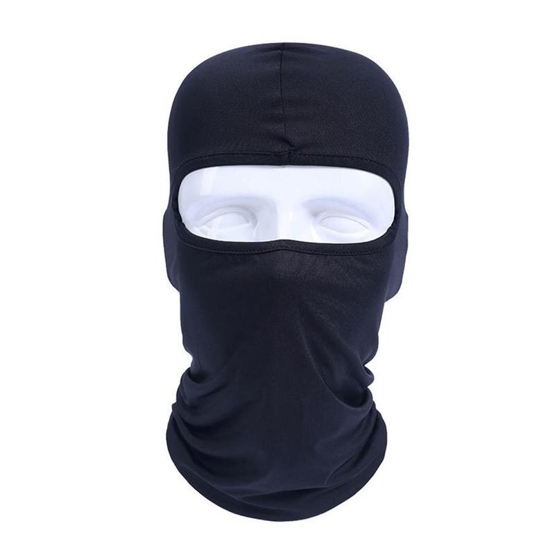 Máscara protectora para el sol para deportes al aire libre, mascarilla para motocicleta con doble juego CS, ventilación a prueba de polvo para cabeza de acción, agujero de una guerra B9L0: A