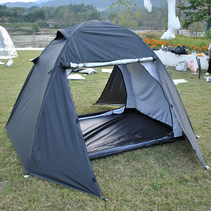 Campingzelt mit Regenschutz, 2 Zelt für 3 Personen, eingestellt in 10 Minuten, wetterfestes Zelt für Camping, Feste, Hinterhof, 2 Schichten