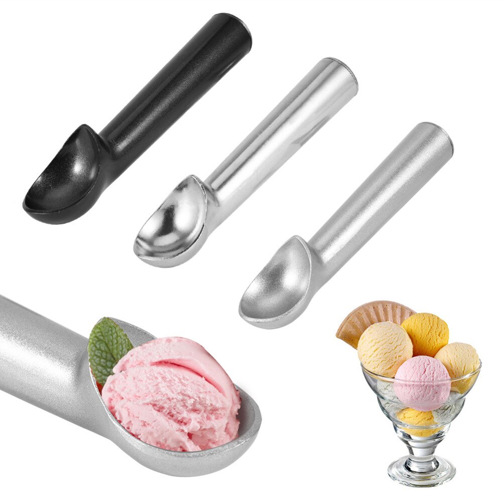 Portable Cream Tools Portable Aluminum Alloy Non-stick Anti-feeze Ice Cream Scoop Spoon For Home Kitchen Accessories