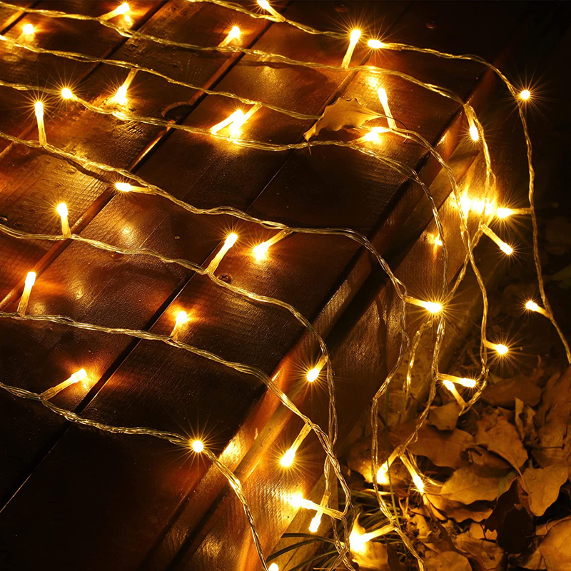 ledet-lyslenker hagetrekrans lyslenke soverom jul bryllupsfest dekorasjon vanntett lys