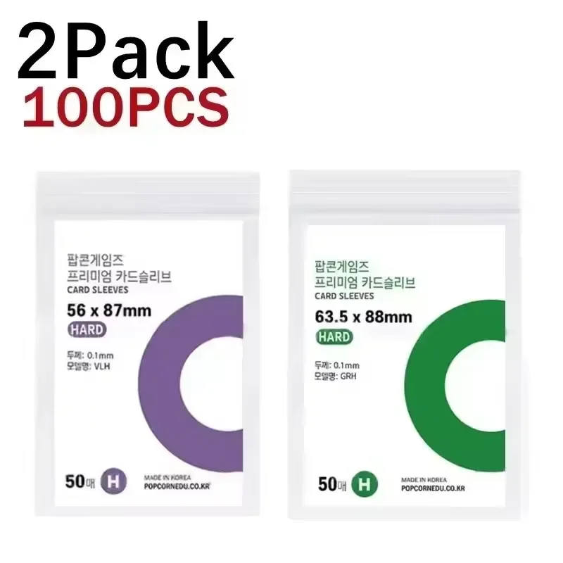 500/10 szt. Koreańskie Koszulki na Karty HD Przezroczyste Ochraniacze na Karty Kpop idol Ochronne Koszulki na Fotokarty etui na Zdjęcia Pudełko na Kartę prażona kukurydza: Czerwony