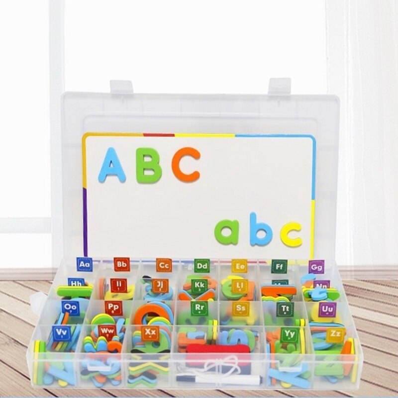 Magnetische buchstabenaufkleber für den kühlschrank, whiteboard-aufkleber für das klassenzimmer, hilfsmittel für die frühkindliche bildung