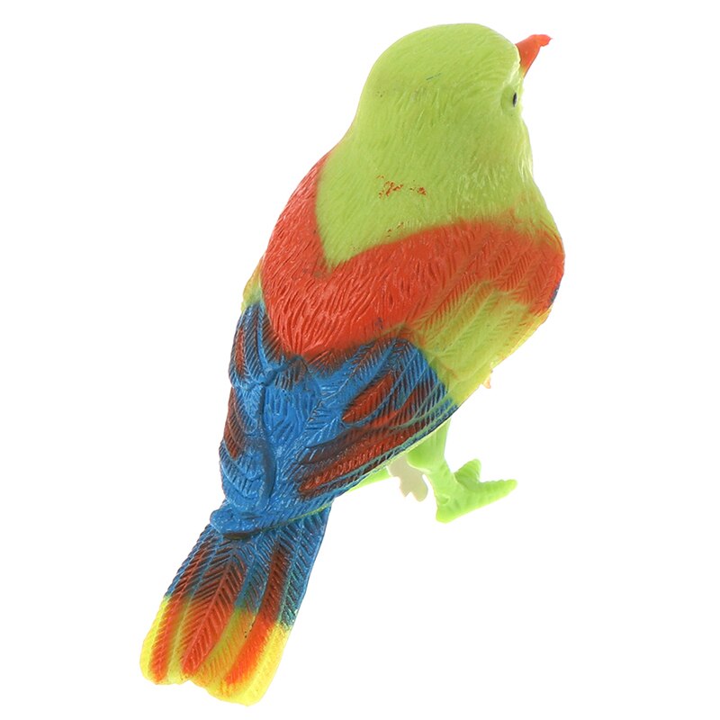 1 PC Funny Electronic Pet Cage Decoration Toys Morning Bird Voice Control Music Bird Toy Simulation Cute Sing Song Bird Toy Doll