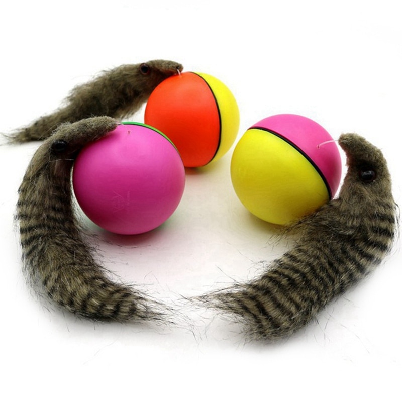 rollen Jagen Interaktive Spielzeug Haustier Katze Hund Spielzeug Elektrische Teaser Ball Wiesel Aktivierung Ball freundlicher Haustiere Lustige Biber Spielzeug #27