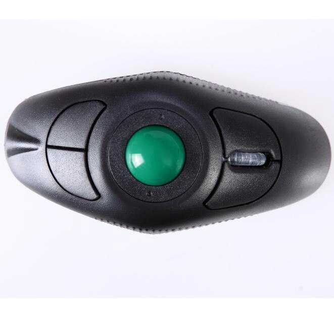 Finger Using Track Ball Mouse Optical 2.4GHz Wireless Mouse USB Reciever Rechargeable Mice Left And Right Hand Universal Generic