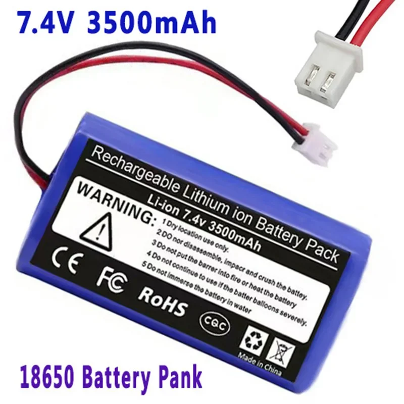 Brand . 2s1p. Rechargeable Lithium Battery Amplifier7.4 V, 3500 MAH, Power toy Accessories, LED Lights. Security Equipment..