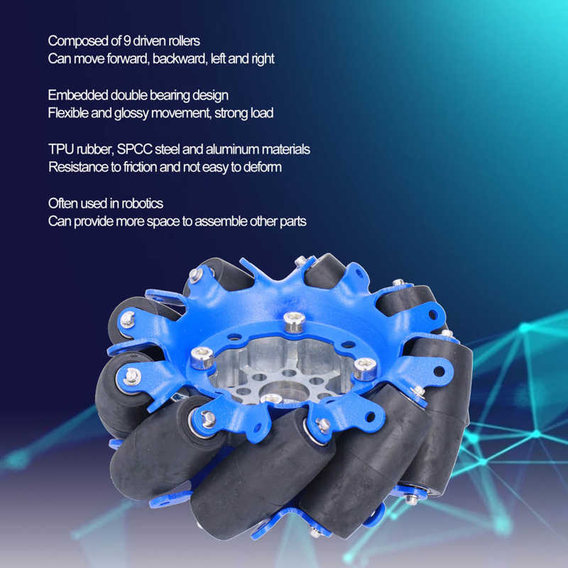 Omni Wheels Large Load Omnidirectional Wheel with Drive Rollers for Smart Robots