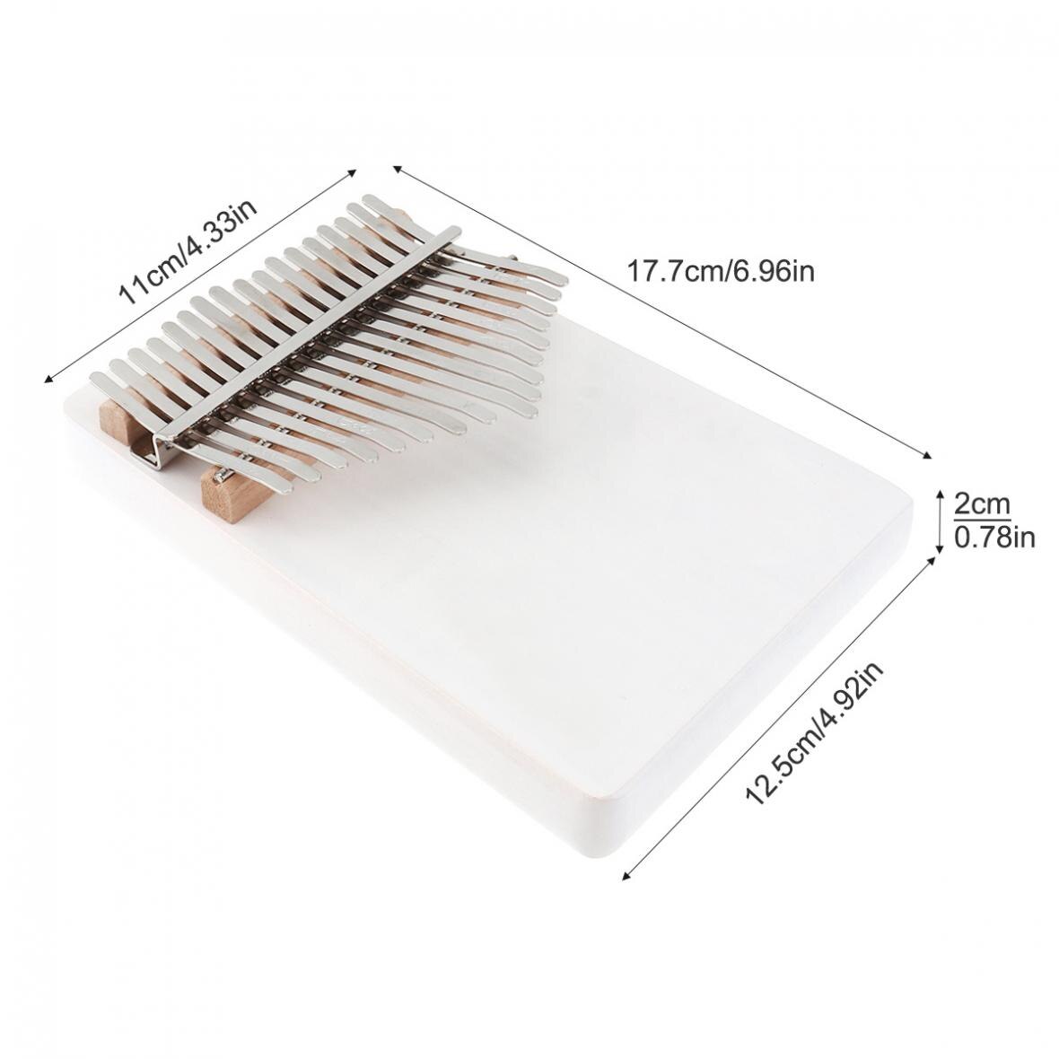 17 Keys Pine Wood Thumb Piano Kalimba Solid Single Board Pine Mbira Mini Keyboard Instrument