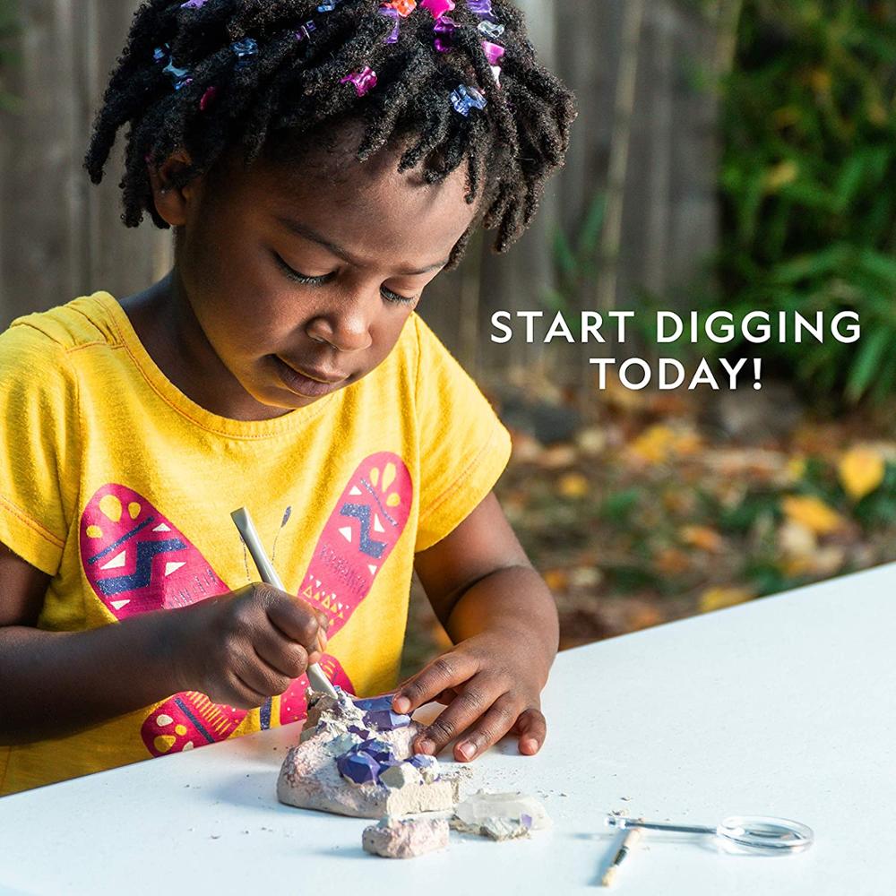 Archeology Dig Discovery Kit Excavate Gems Fossils Rocks Minerals Great Science Mineralogy and Geology Enthusiasts Xmas