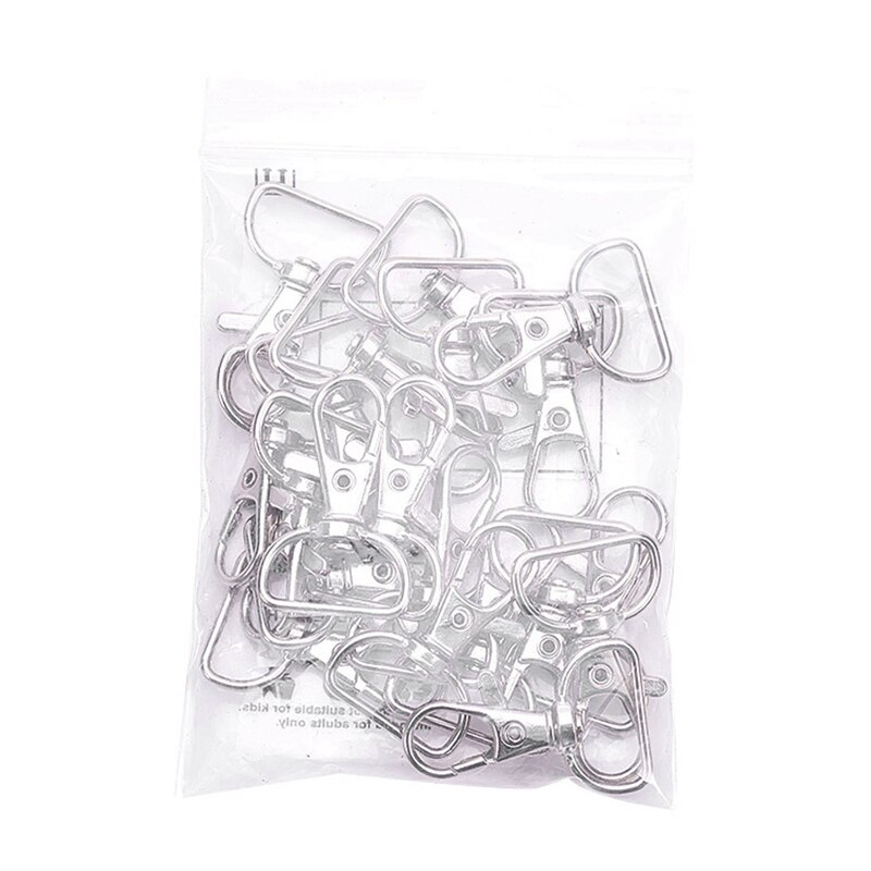Au-20 Stuks Swivel Snap Haken En D Ringen Sleutelhanger Clip Swivel Snap Haken Voor Lanyard En Naaien projecten
