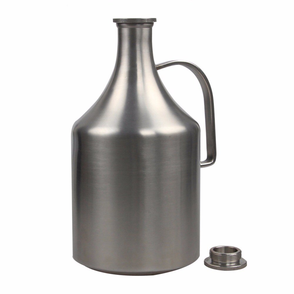 2L Liquor Bottle Portable Outdoor Liquor Barrel Two Hair Barrel Beer Barrel 304 Food Grade Stainless Steel