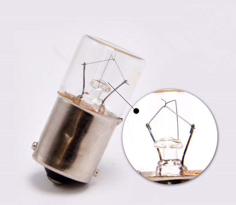 Baïonnette B15 24v5w, lumière d&#39;indicateur B15 110v5w, machine-outil lumière B15 220v5w, ampoule de signal, ampoule plate 2 pièces/lot