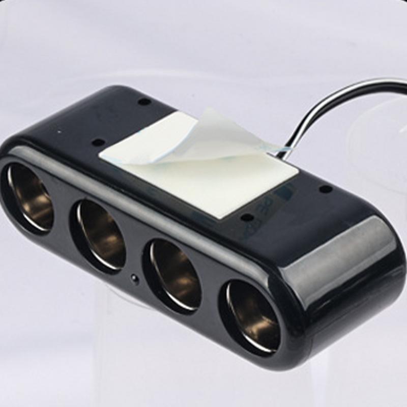Car Multi Socket USB Adapter Plug Phone Power Adapter 4 Way Adapter Socket 12V Triple Adaptor Car 39-inch Power Cord For Long