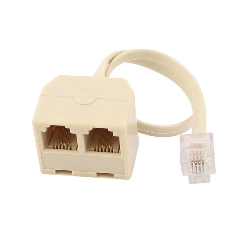 Rj11 to tupla  rj11 pistorasia naarasportin jakaja ,rj11 pistoke  to 2 liitin sovitin puhelinjohto, cat 3 6 p 4c liitin 1 to 2 liitin