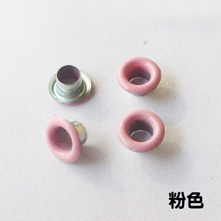 20pcs Colorful Grommets For Scented Wax Tablet Gasket Canvas Buckle Spray Metal Eyelets Rivets Sewing Accessories Candle Making: Pink 20pcs
