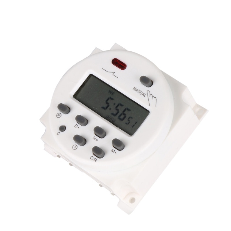 Mini Timers Digitale Programmeerbare LCD Power Timer Wekelijkse 7 Dagen Schakelaar Relais 8A-16A 10A DC 12 V/24 v/110 V/220 V