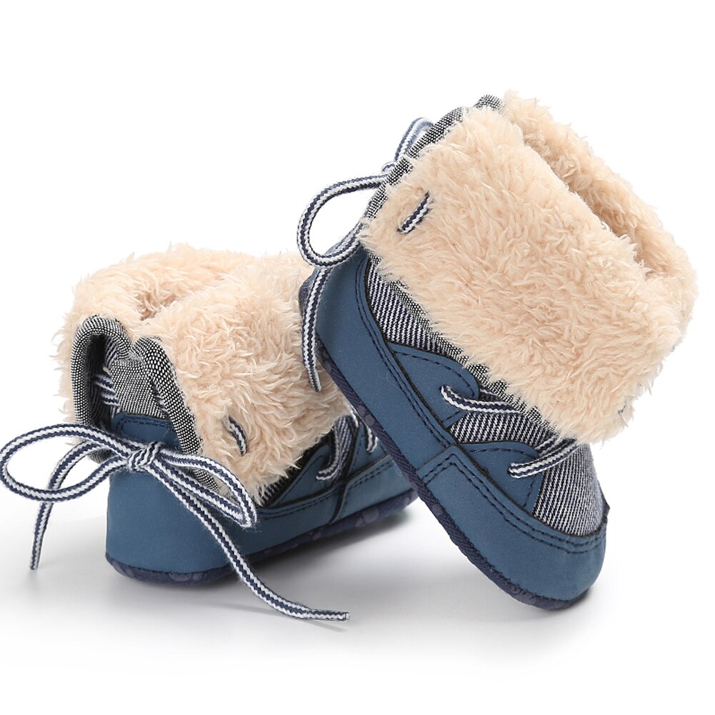 Winter Baby Boots Fleece Warm Newborn Shoes for Boys booties bebek ayakkabi Soft Sole tenis sapato infantil menino Bebes Booties