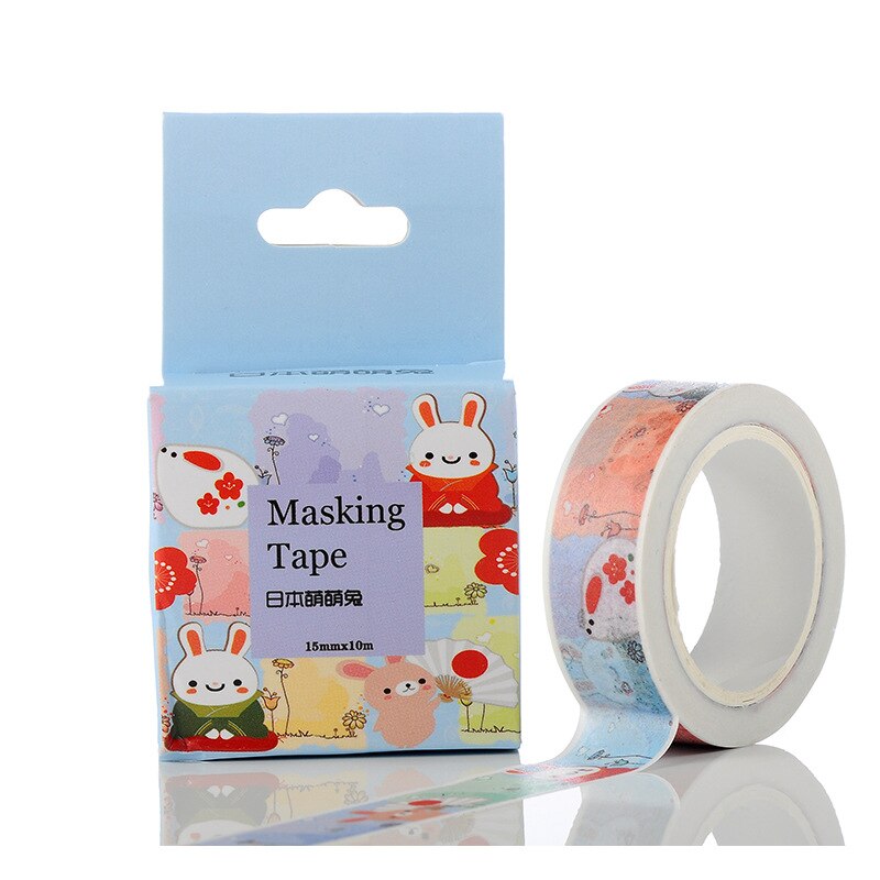 1.5cm avlet min nabo katt washi teip selvklebende diy scrapbooking klistremerke etikett maskebånd: Jeg